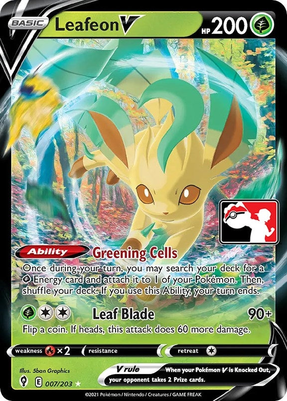Image for Leafeon V (007/203) (Prize Pack Series Cards) - Pokemon