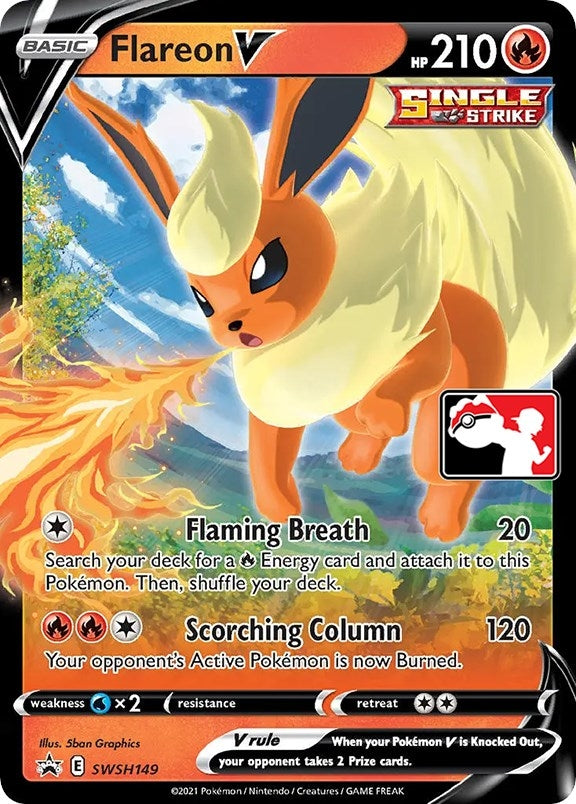 Image for Flareon V (SWSH149) (Prize Pack Series Cards) - Pokemon