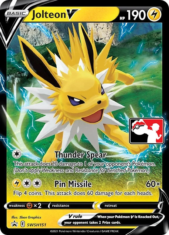 Image for Jolteon V (SWSH151) (Prize Pack Series Cards) - Pokemon