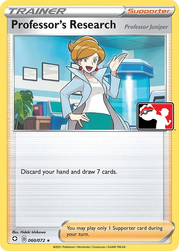 Image for Professor's Research (Professor Juniper) (060/072) (Prize Pack Series Cards) - Pokemon