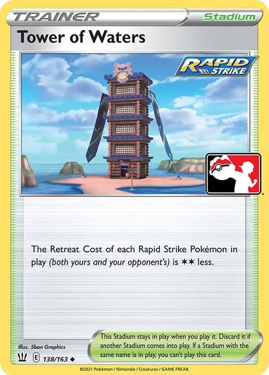 Image for Tower of Waters (138/163) (Prize Pack Series Cards) - Pokemon