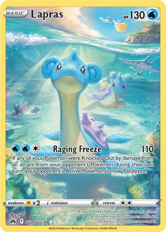 Image for Lapras (GG05/GG70) (Crown Zenith: Galarian Gallery) - Pokemon