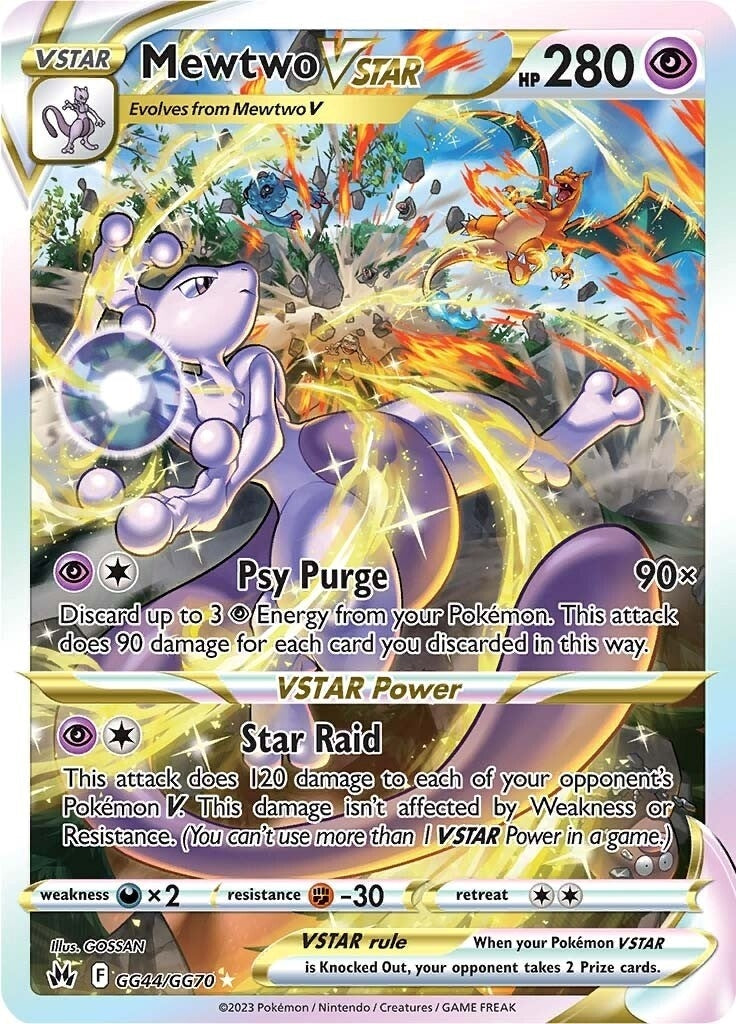 Image for Mewtwo VSTAR (GG44/GG70) (Crown Zenith: Galarian Gallery) - Pokemon