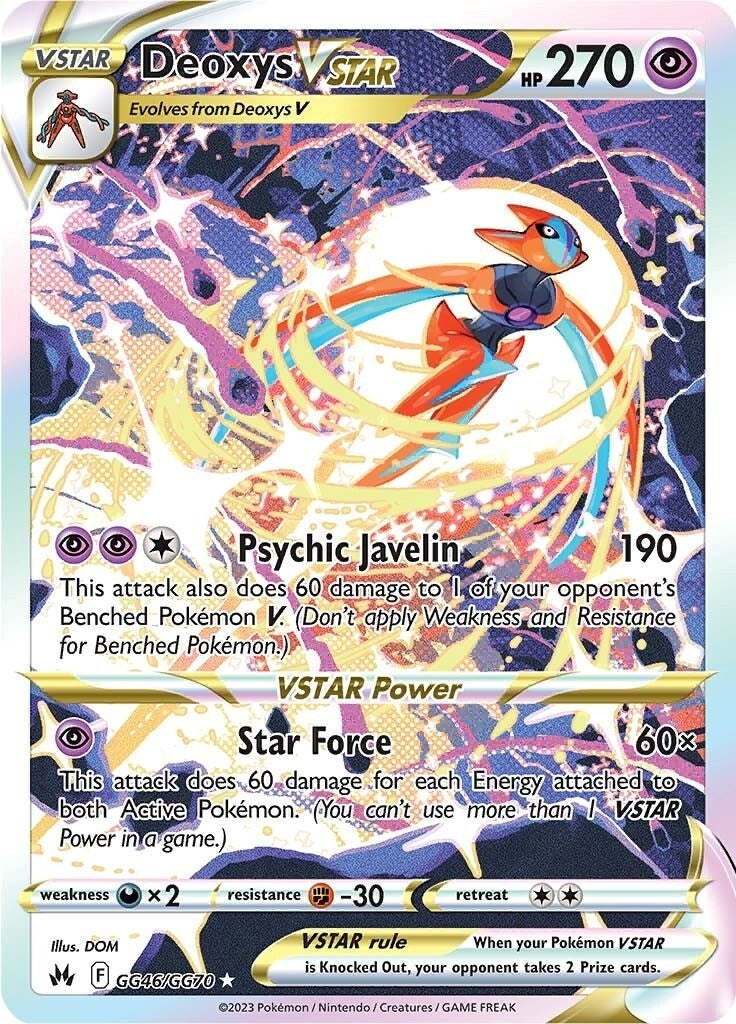 Image for Deoxys VSTAR (GG46/GG70) (Crown Zenith: Galarian Gallery) - Pokemon
