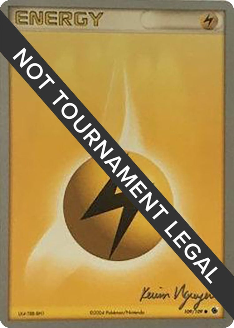 Image for Lightning Energy - 2004 (Kevin Nguyen) (109/109) (World Championship Decks) - Pokemon
