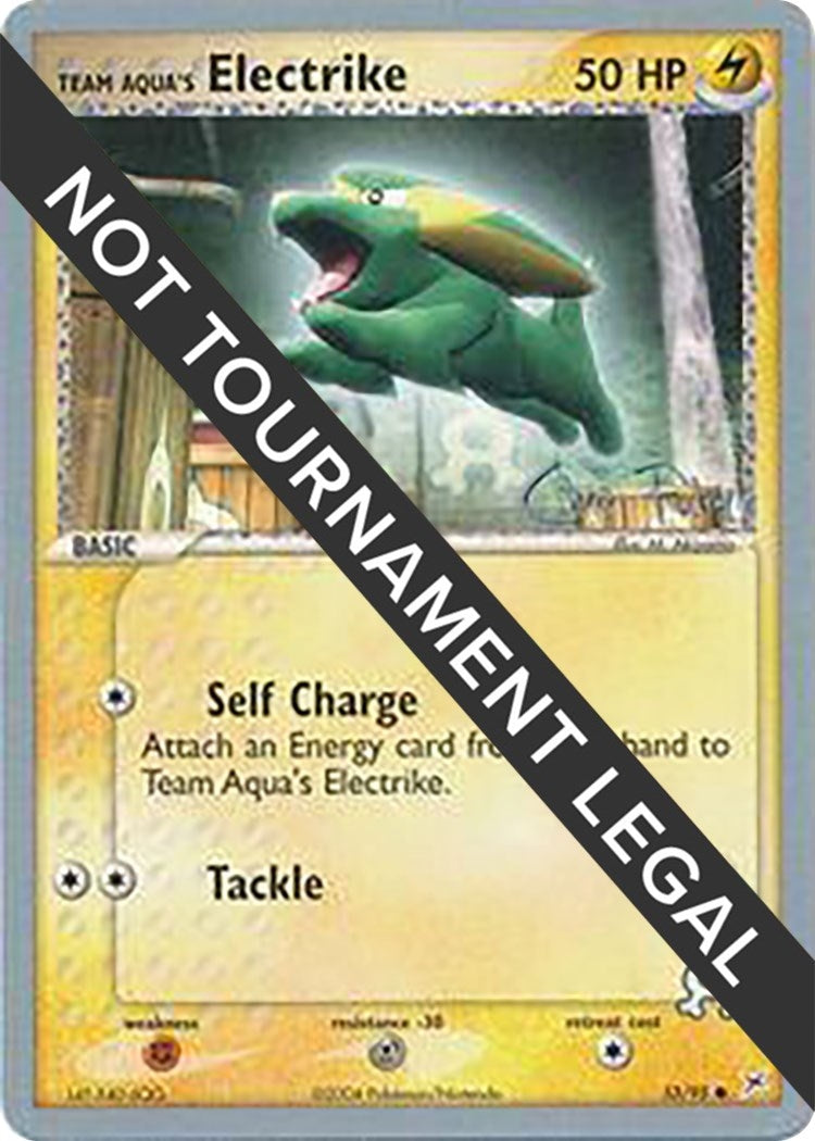 Image for Team Aqua's Electrike - 2004 (Chris Fulop) (27/95) (World Championship Decks) - Pokemon