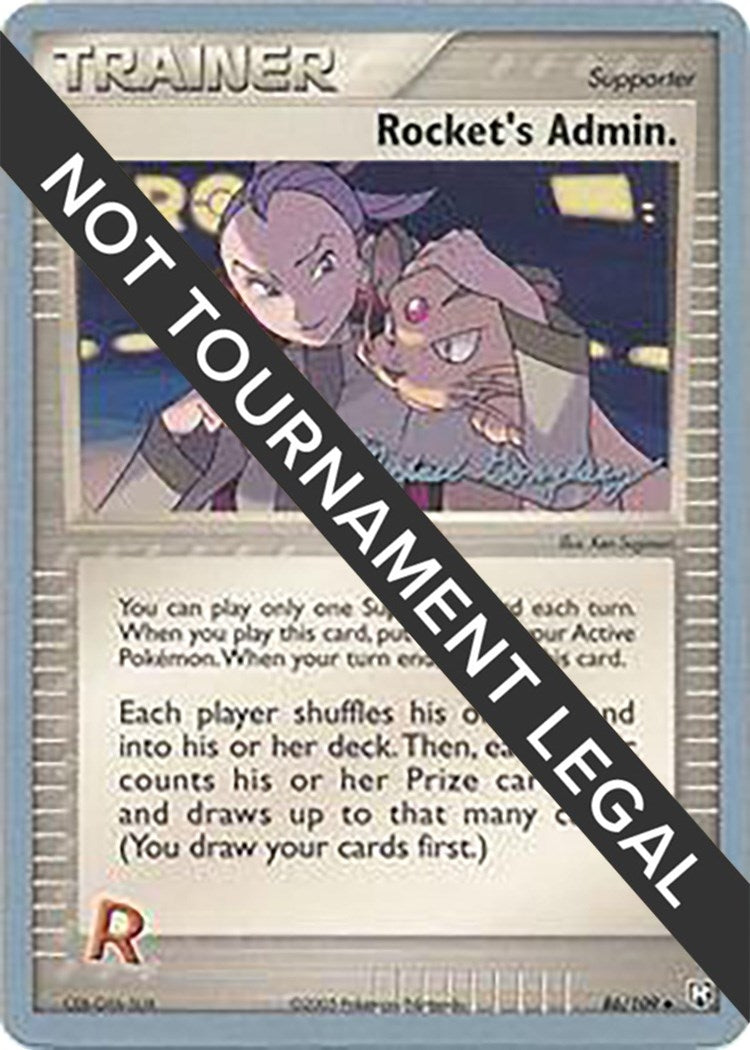 Image for Rocket's Admin. - 2005 (Michael Gonzalez) (86/109) (World Championship Decks) - Pokemon