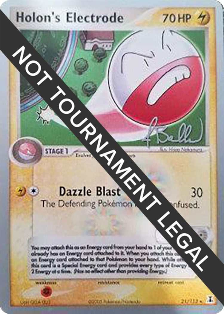 Image for Holon's Electrode - 2006 (Jimmy Ballard) (21/113) (World Championship Decks) - Pokemon