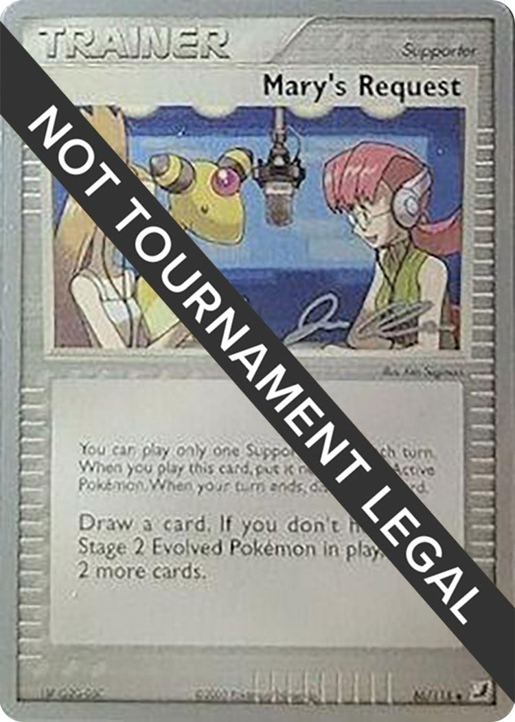 Image for Mary's Request - 2006 (Jason Klaczynski) (86/115) (World Championship Decks) - Pokemon
