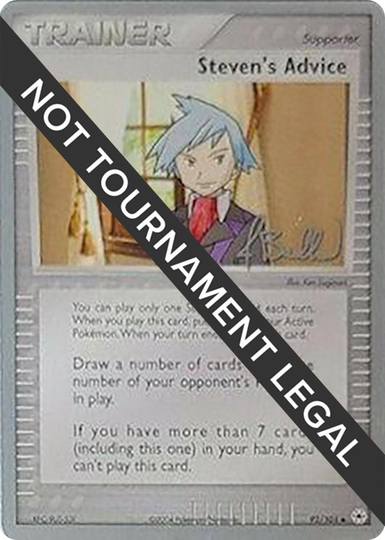 Image for Steven's Advice - 2006 (Jimmy Ballard) (92/101) (World Championship Decks) - Pokemon