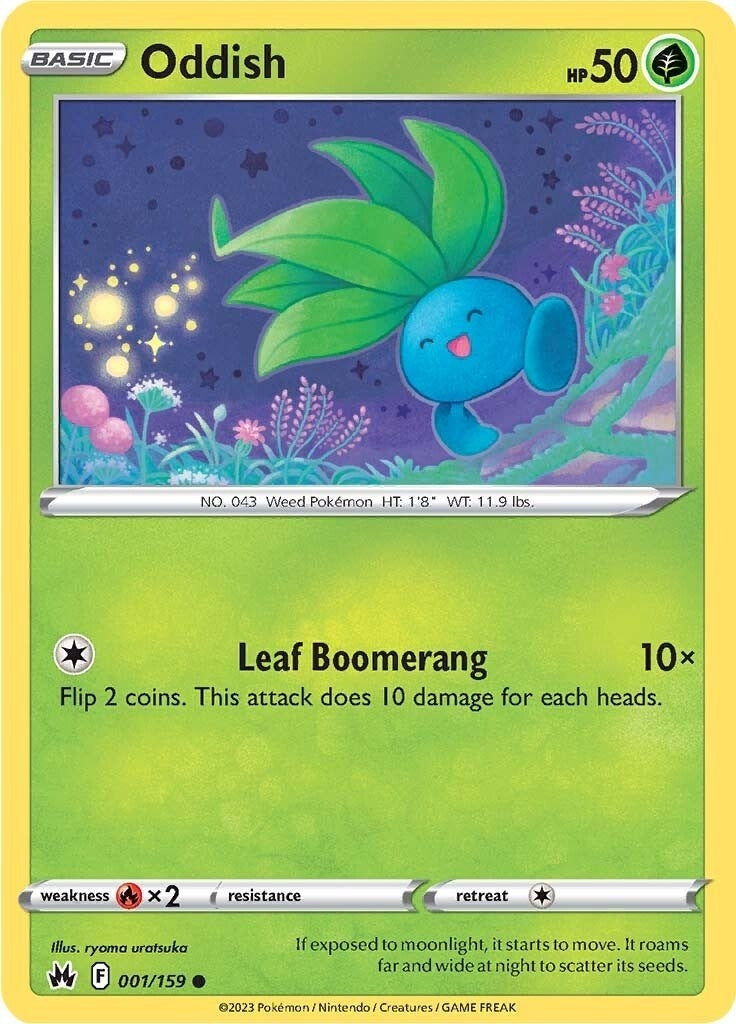 Image for Oddish (001/159) (Crown Zenith) - Pokemon