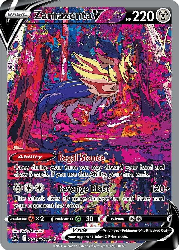 Image for Zamazenta V (GG54/GG70) (Crown Zenith: Galarian Gallery) - Pokemon