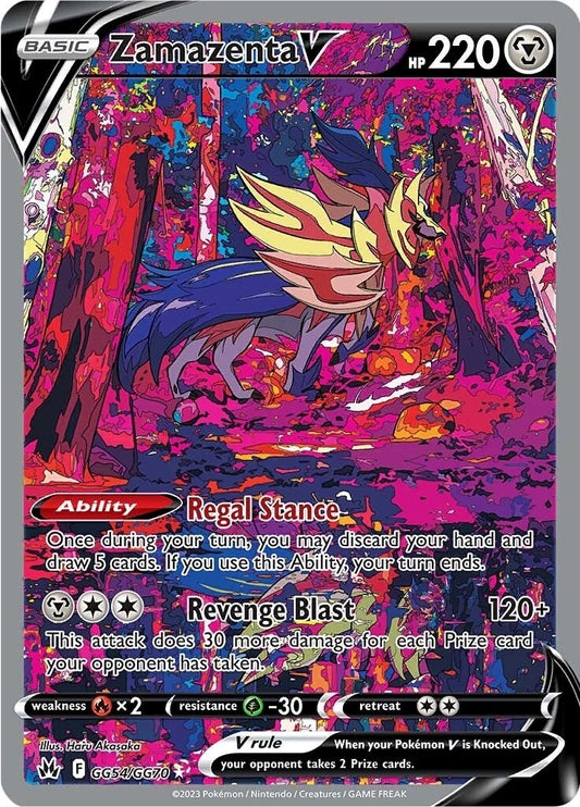 Image for Zamazenta V (GG54/GG70) (Crown Zenith: Galarian Gallery) - Pokemon