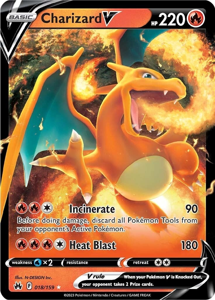 Image for Charizard V (018/159) (Crown Zenith) - Pokemon