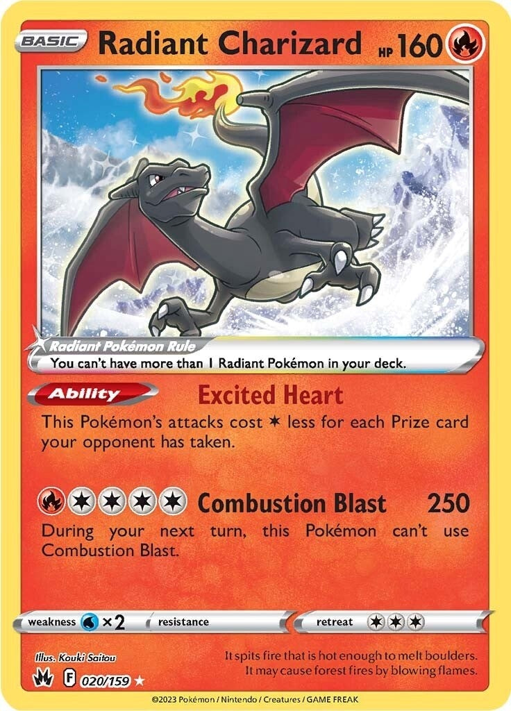 Image for Radiant Charizard (020/159) (Crown Zenith) - Pokemon