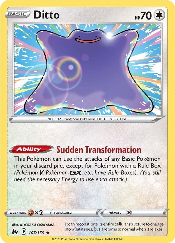 Image for Ditto (107/159) (Crown Zenith) - Pokemon
