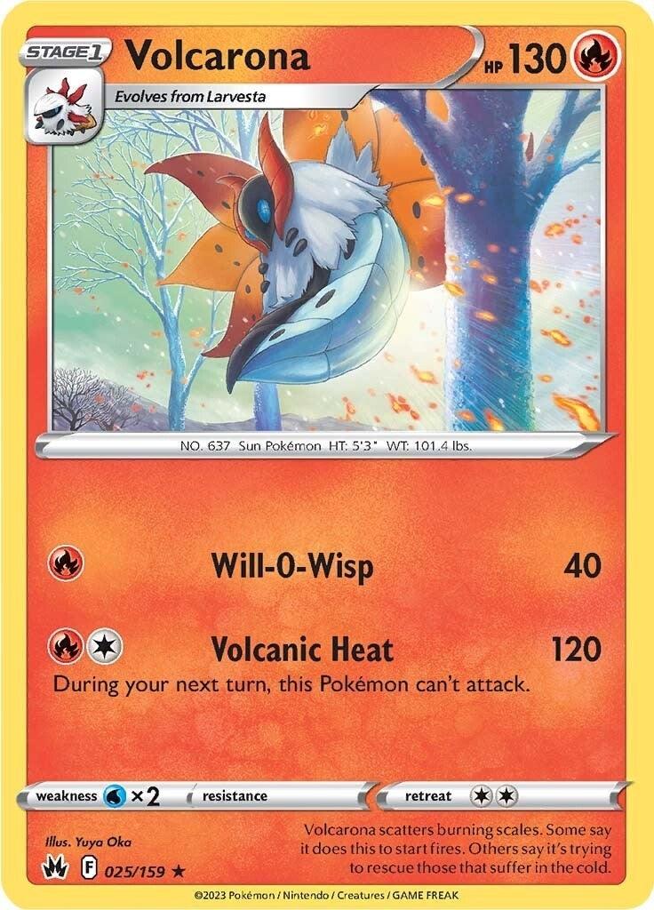 Image for Volcarona (025/159) (Crown Zenith) - Pokemon