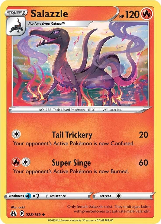 Image for Salazzle (028/159) (Crown Zenith) - Pokemon