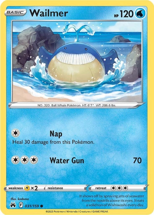 Image for Wailmer (031/159) (Crown Zenith) - Pokemon