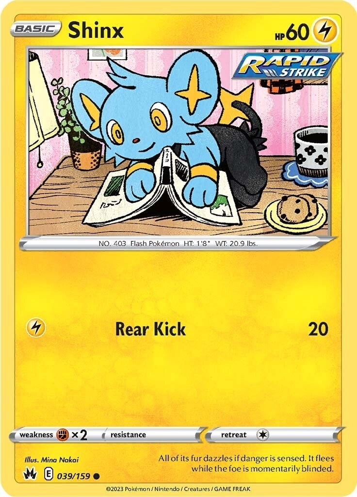Image for Shinx (39) (039/159) (Crown Zenith) - Pokemon