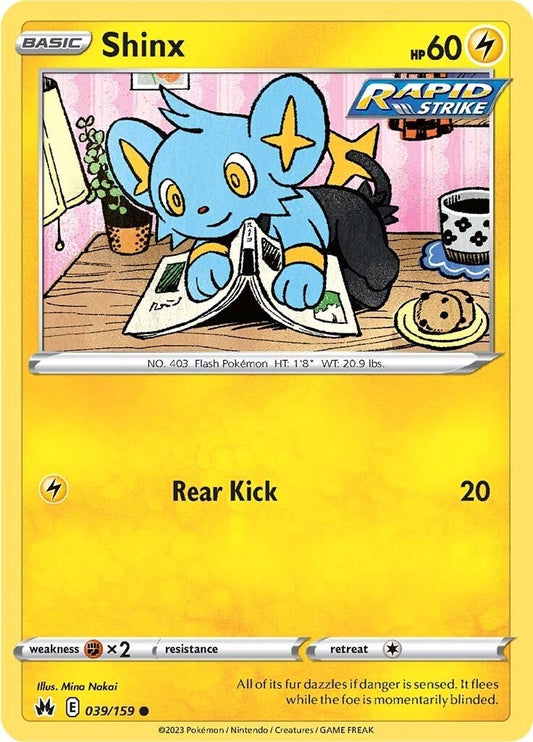 Image for Shinx (39) (039/159) (Crown Zenith) - Pokemon