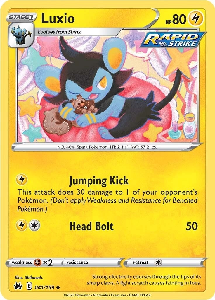 Image for Luxio (41) (041/159) (Crown Zenith) - Pokemon