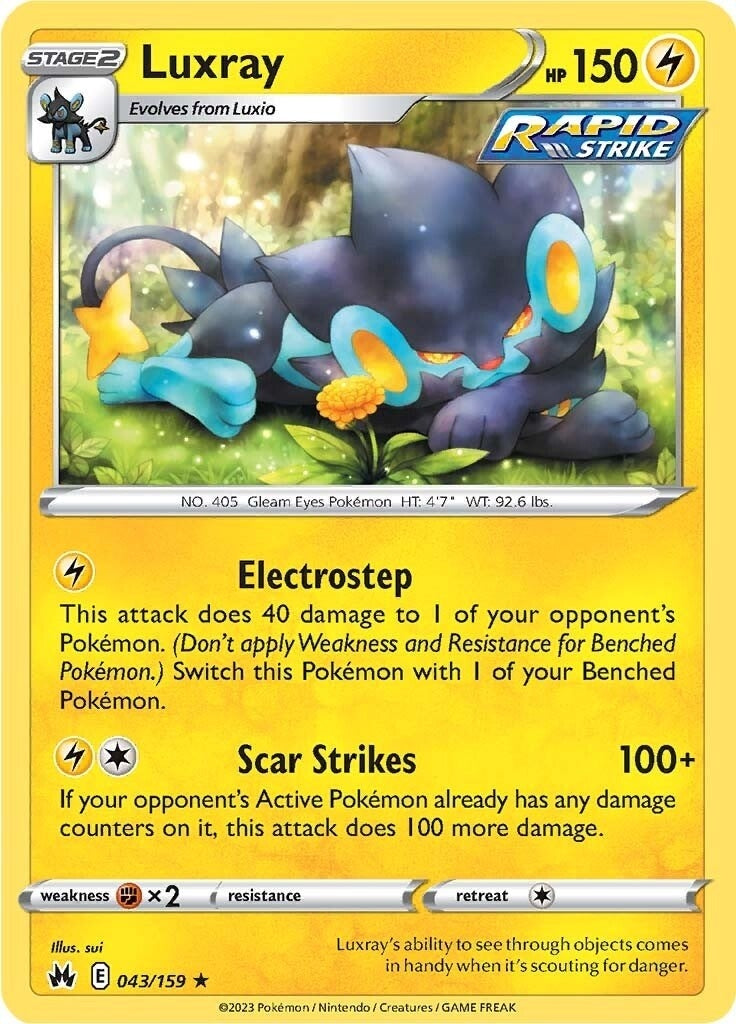 Image for Luxray (43) (043/159) (Crown Zenith) - Pokemon