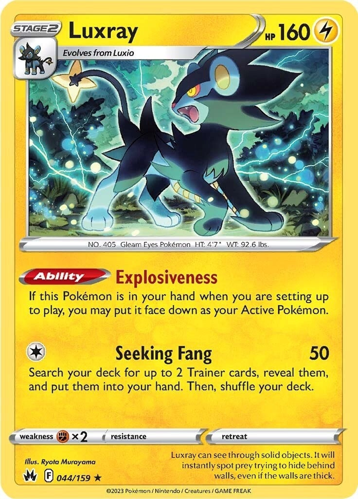 Image for Luxray (44) (044/159) (Crown Zenith) - Pokemon
