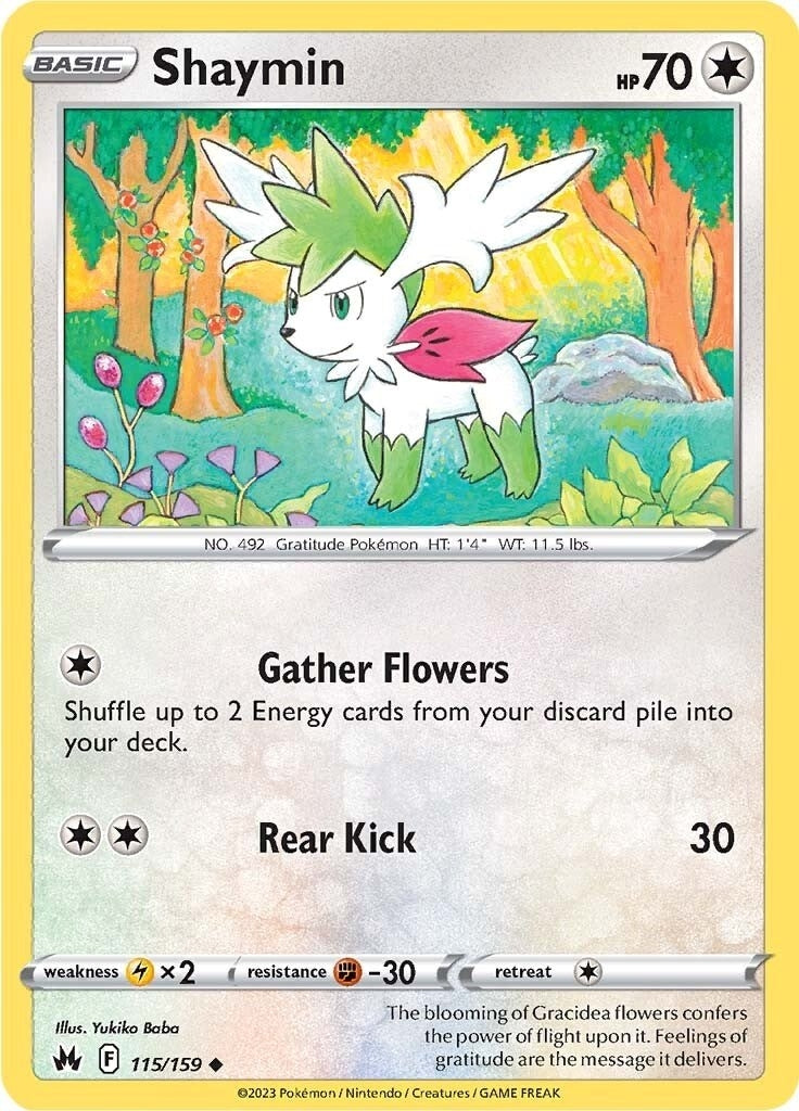 Image for Shaymin (115/159) (Crown Zenith) - Pokemon