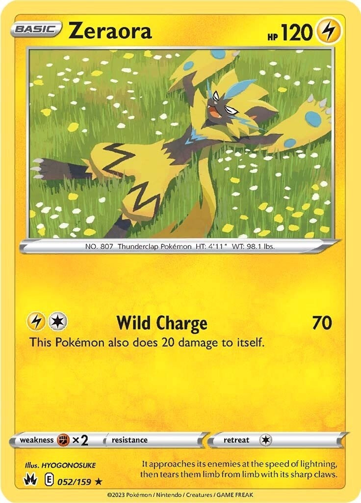 Image for Zeraora (052/159) (Crown Zenith) - Pokemon