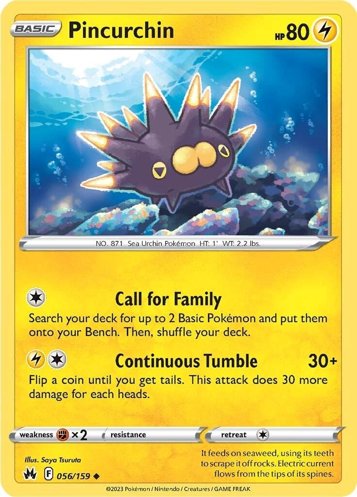 Image for Pincurchin (056/159) (Crown Zenith) - Pokemon