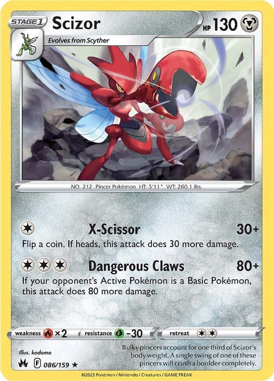 Image for Scizor (086/159) (Crown Zenith) - Pokemon