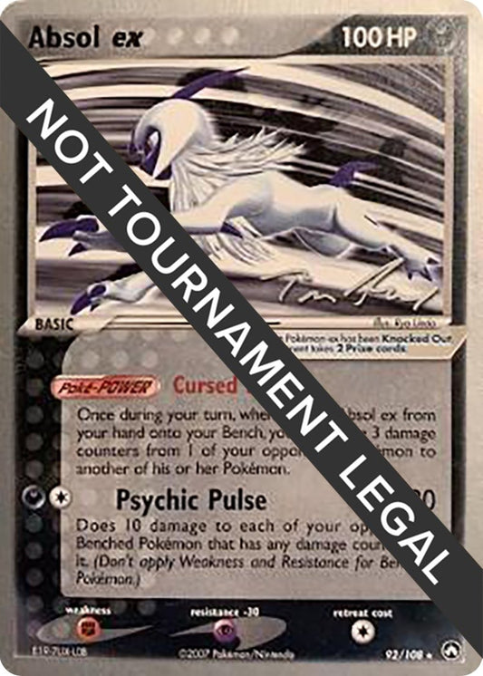 Image for Absol ex - 2007 (Tom Roos) (92/108) (World Championship Decks) - Pokemon