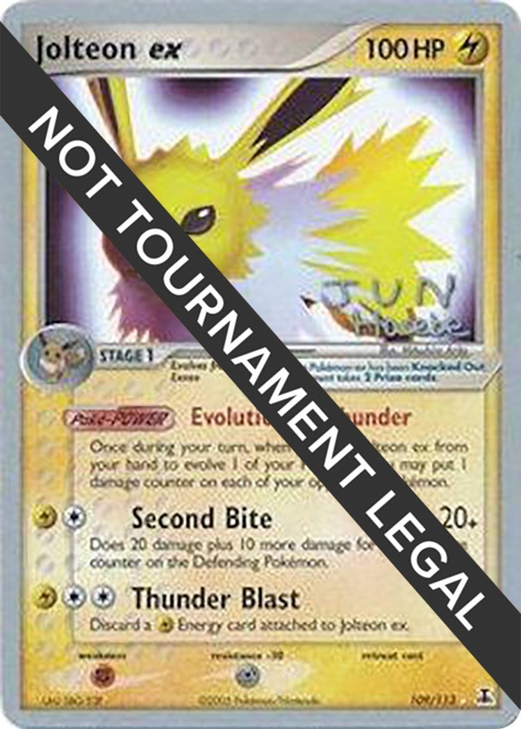 Image for Jolteon ex - 2007 (Jun Hasebe) (109/113) (World Championship Decks) - Pokemon