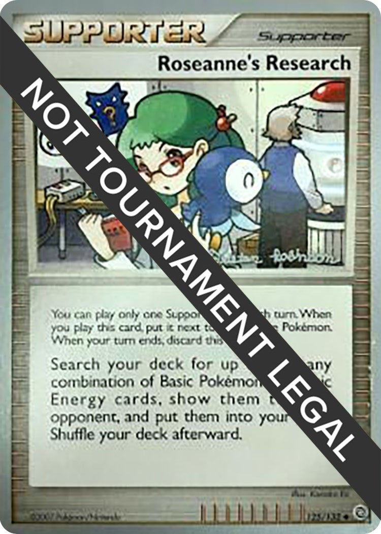 Image for Roseanne's Research - 2008 (Tristan Robinson) (125/132) (World Championship Decks) - Pokemon