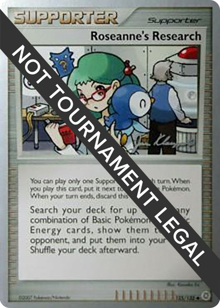 Image for Roseanne's Research - 2008 (Jason Klaczynski) (125/132) (World Championship Decks) - Pokemon