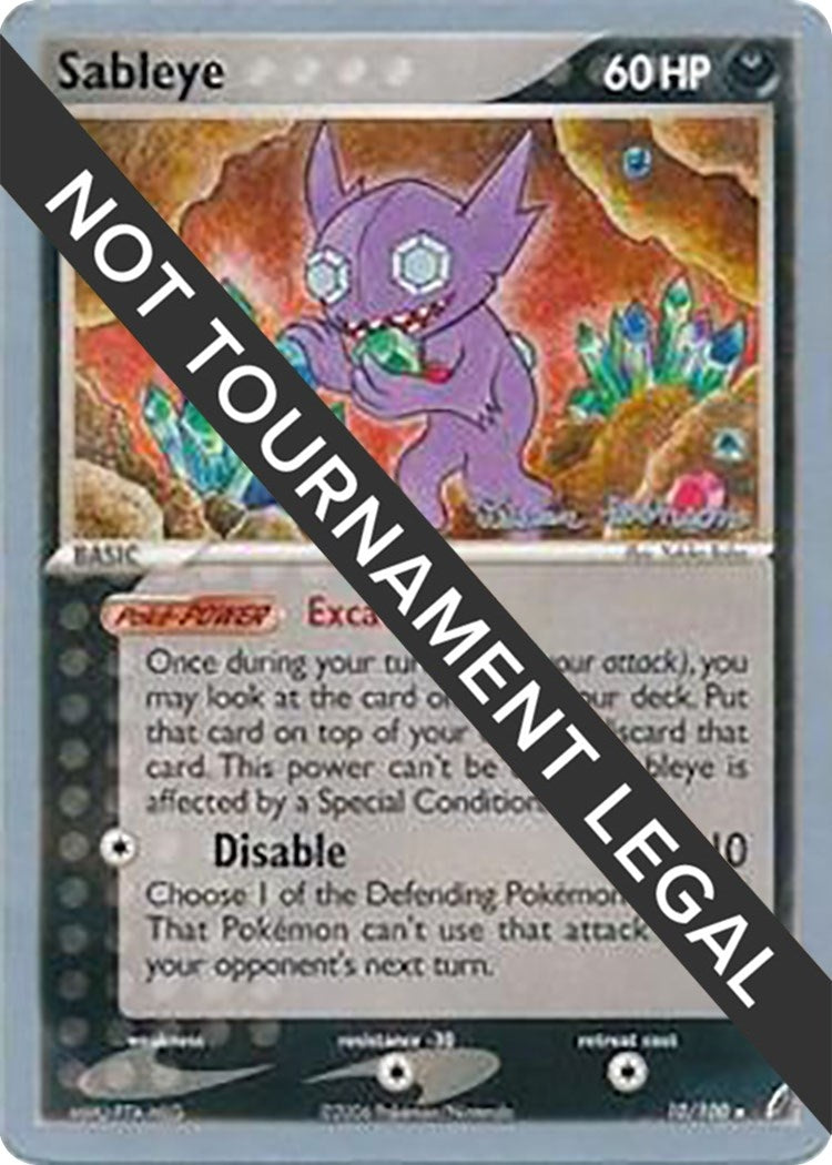 Image for Sableye - 2008 (Tristan Robinson) (10/100) (World Championship Decks) - Pokemon