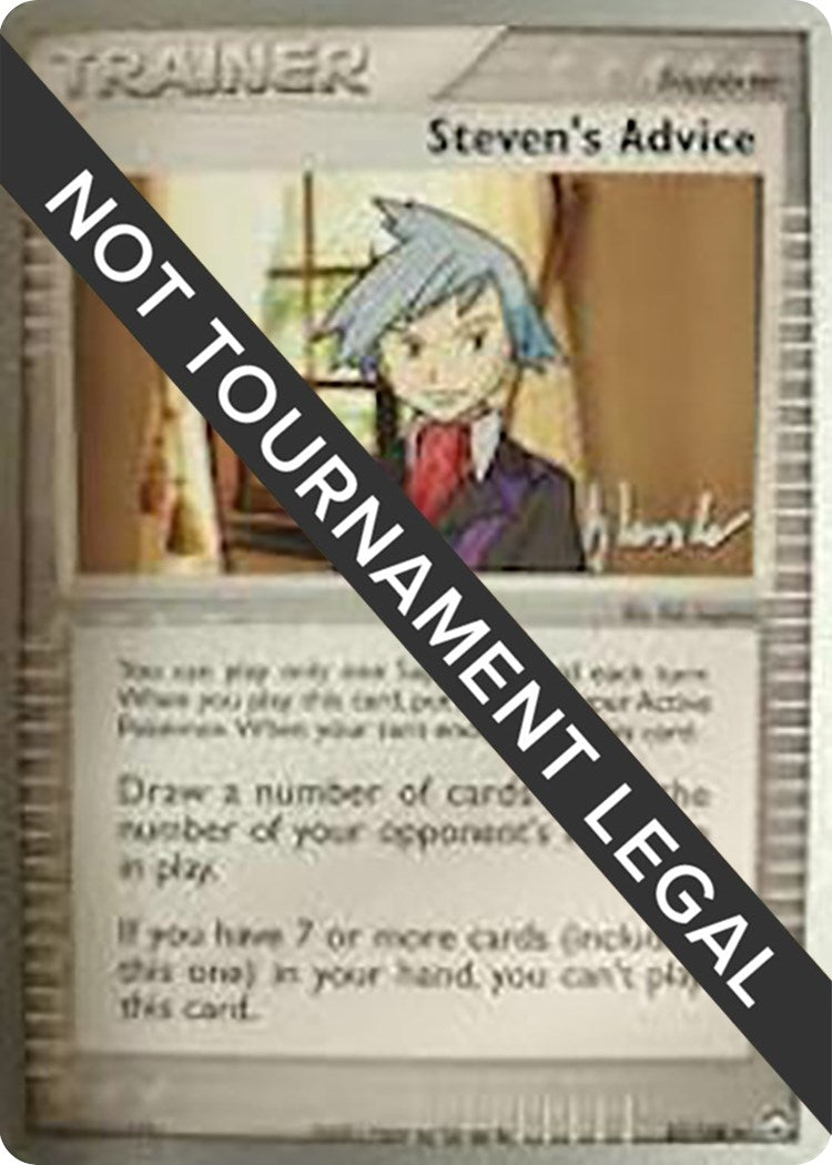 Image for Steven's Advice - 2008 (Dylan Lefavour) (83/108) (World Championship Decks) - Pokemon