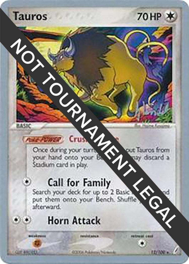 Image for Tauros - 2008 (Dylan Lefavour) (12/100) (World Championship Decks) - Pokemon