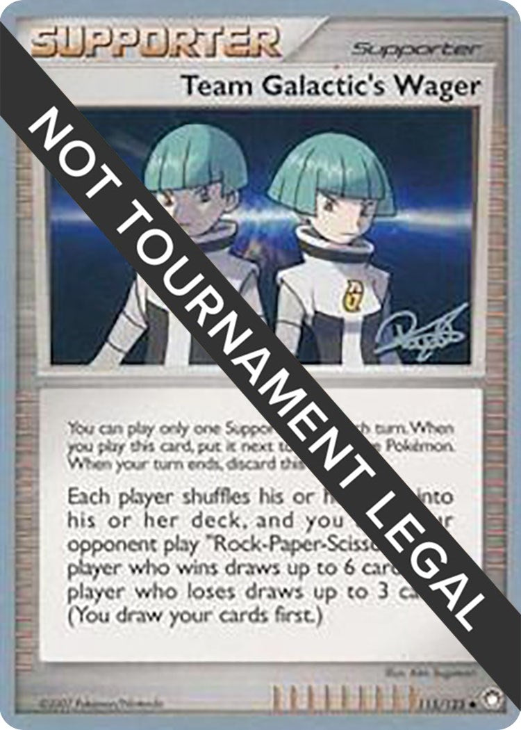 Image for Team Galactic's Wager - 2008 (Paul Atanassov) (115/123) (World Championship Decks) - Pokemon