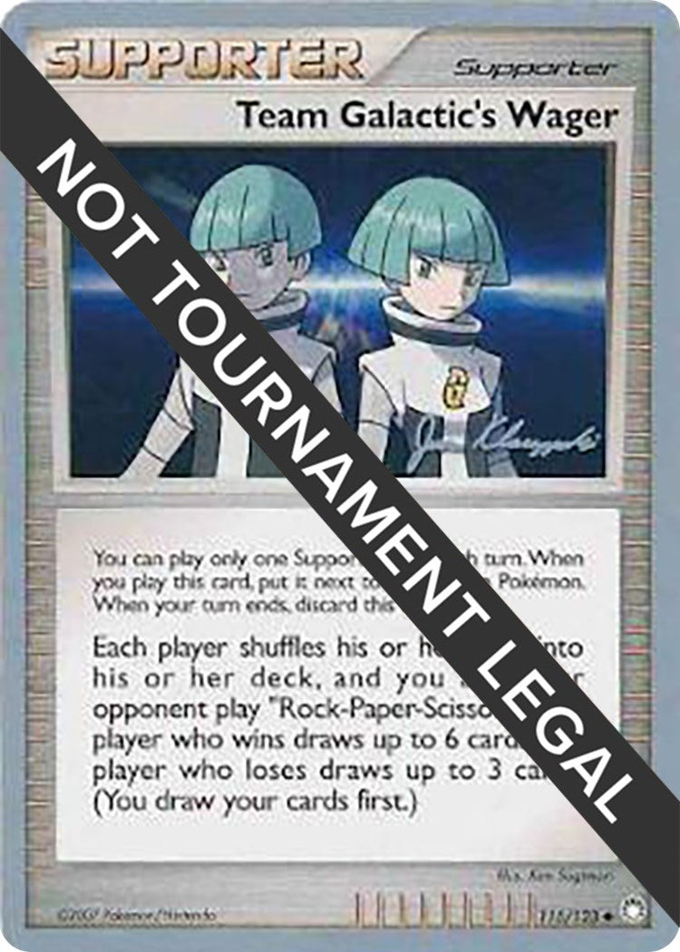 Image for Team Galactic's Wager - 2008 (Jason Klaczynski) (115/123) (World Championship Decks) - Pokemon
