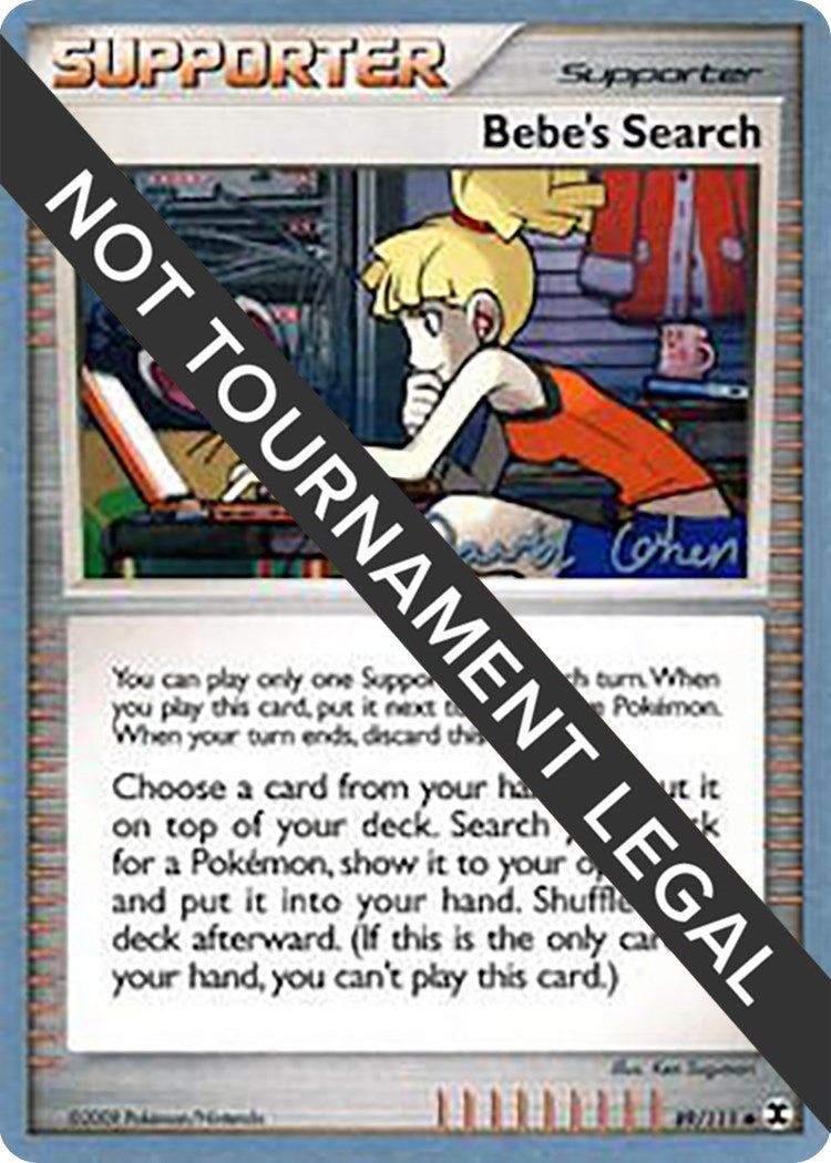 Image for Bebe's Search - 2009 (David Cohen) (89/111) (World Championship Decks) - Pokemon