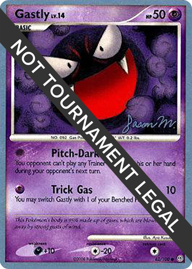 Image for Gastly - 2009 (Jason Martinez) (62/100) (World Championship Decks) - Pokemon