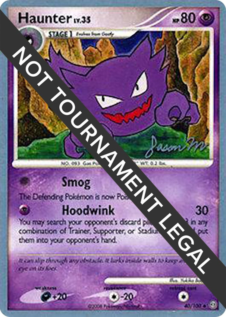 Image for Haunter - 2009 (Jason Martinez) (40/100) (World Championship Decks) - Pokemon