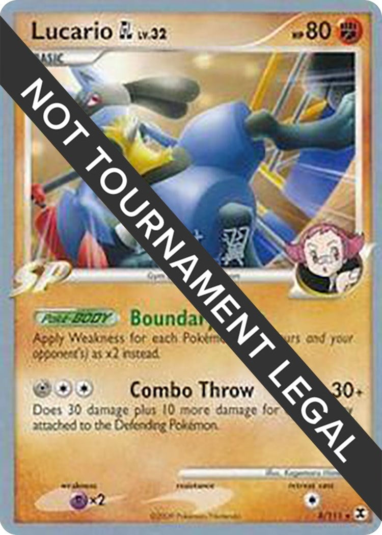 Image for Lucario GL - 2009 (Tsubasa Nakamura) (8/111) (World Championship Decks) - Pokemon