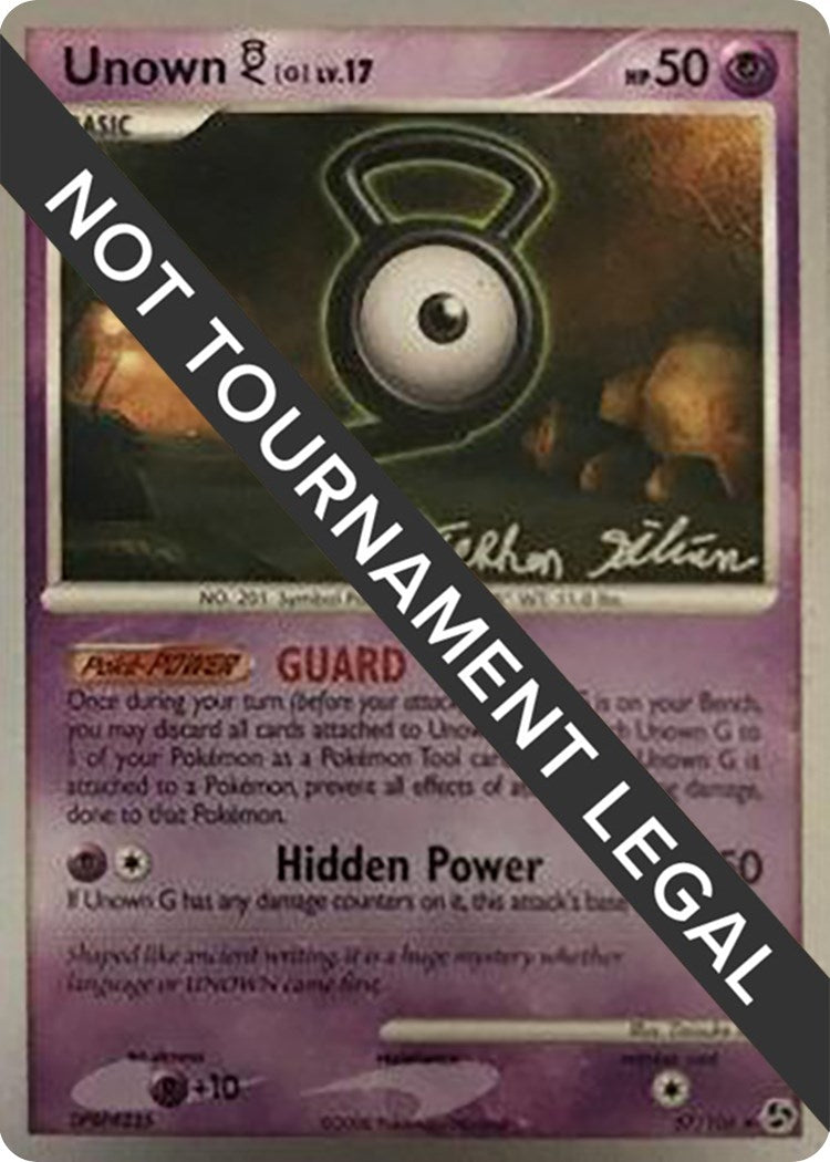 Image for Unown [G] - 2009 (Stephen Silvestro) (57/106) (World Championship Decks) - Pokemon