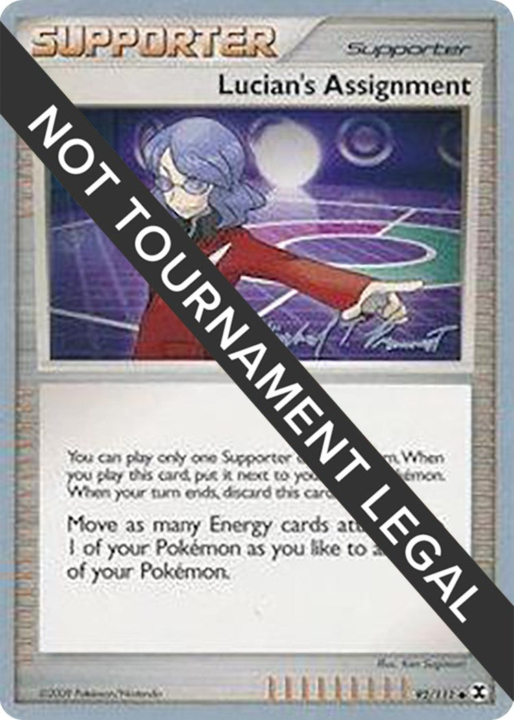 Image for Lucian's Assignment - 2010 (Michael Pramawat) (92/111) (World Championship Decks) - Pokemon