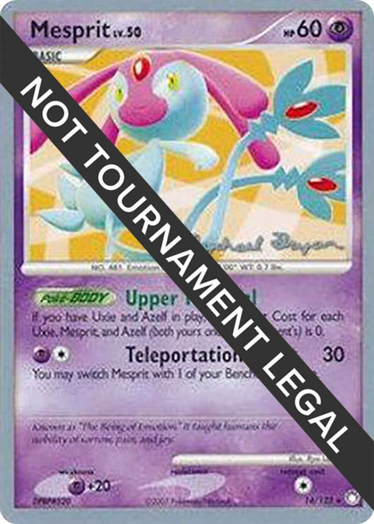 Image for Mesprit - 2010 (Mychael Bryan) (14/123) (World Championship Decks) - Pokemon