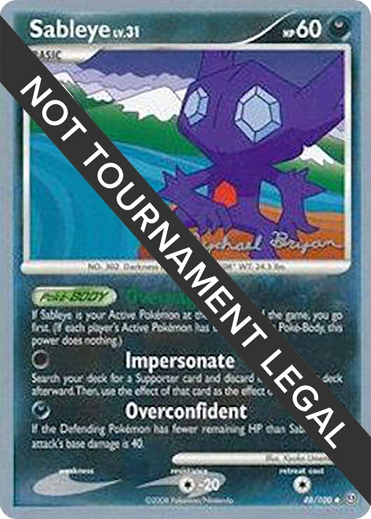 Image for Sableye - 2010 (Mychael Bryan) (48/100) (World Championship Decks) - Pokemon