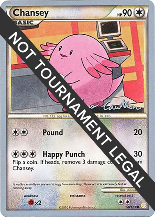 Image for Chansey - 2011 (Ross Cawthon) (58/123) (World Championship Decks) - Pokemon